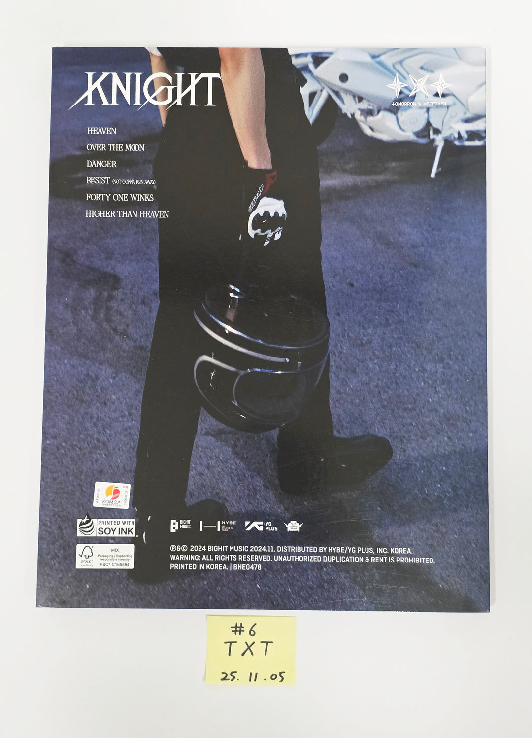 TXT "SANCTUARY", "TOGETHER" - Hand Autographed(Signed) Promo Album [25.11.05]