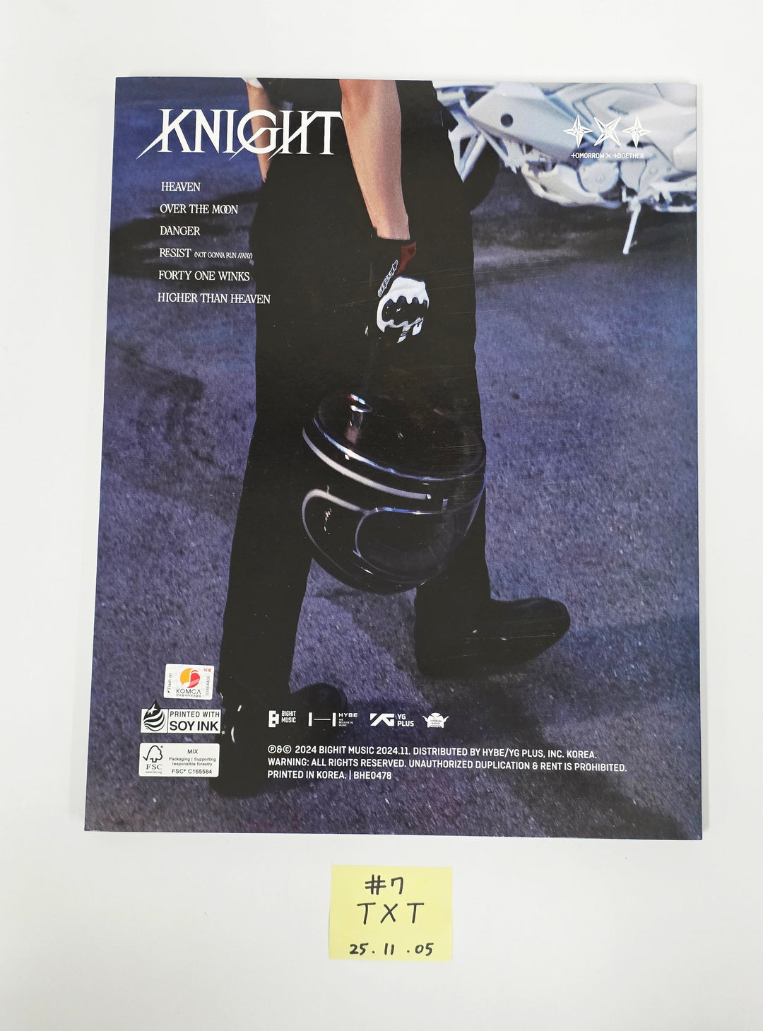 TXT "SANCTUARY", "TOGETHER" - Hand Autographed(Signed) Promo Album [25.11.05]