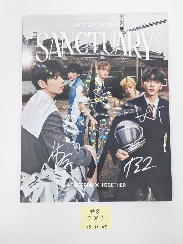TXT "SANCTUARY", "TOGETHER" - Hand Autographed(Signed) Promo Album [25.11.05]