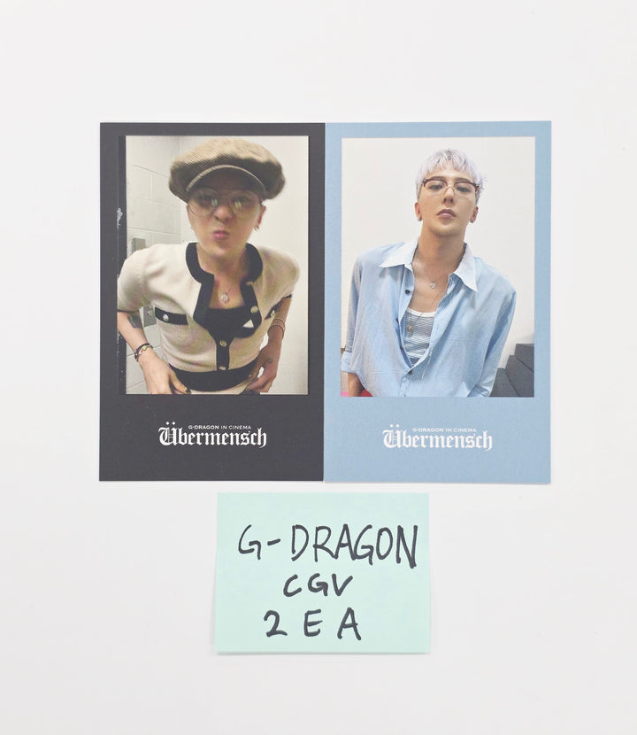 G-Dragon (of BIGBANG) "Ubermesch" - CGV Event Photocard set (2ea) [25.11.05]
