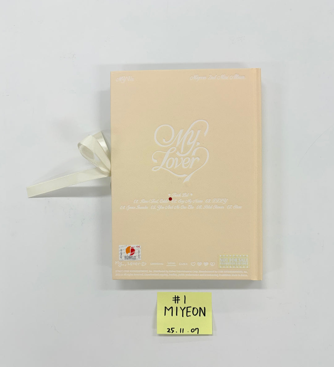 MIYEON (of I-dle) "MY, Lover" - Hand Autographed(Signed) Promo Album [25.11.07]