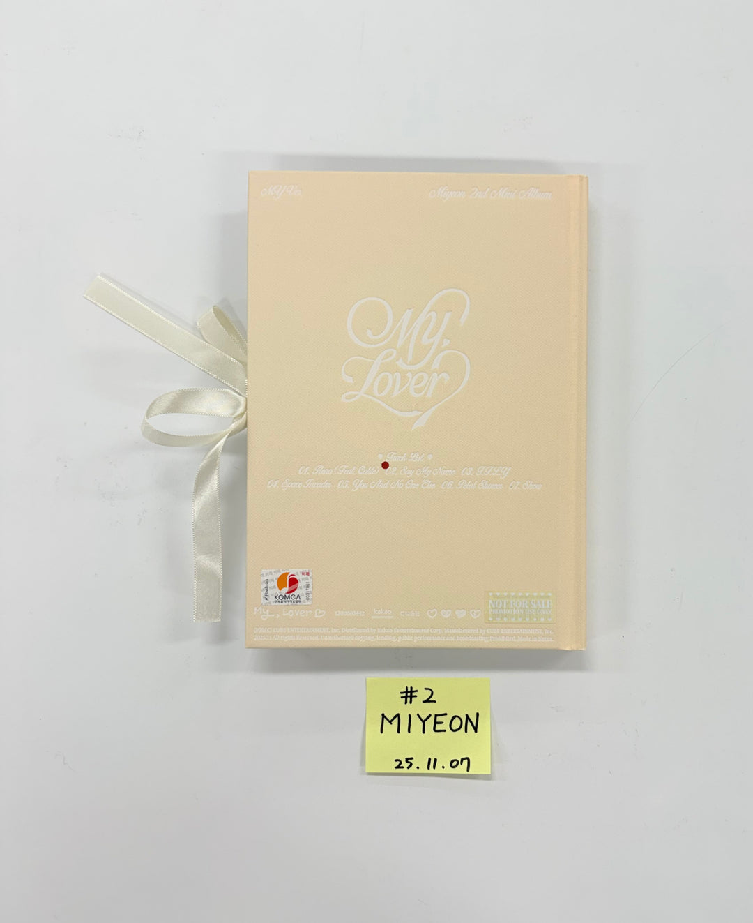 MIYEON (of I-dle) "MY, Lover" - Hand Autographed(Signed) Promo Album [25.11.07]