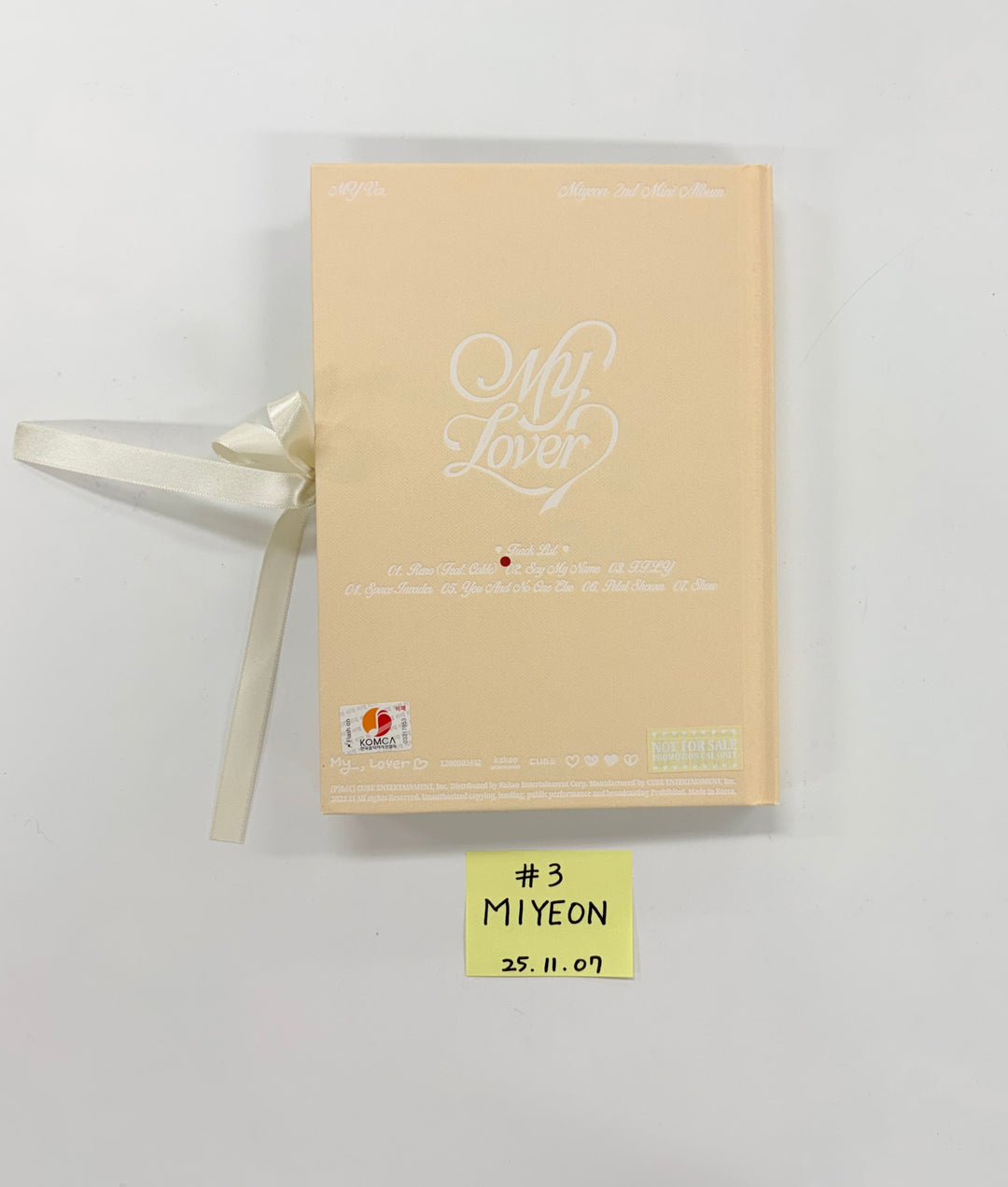 MIYEON (of I-dle) "MY, Lover" - Hand Autographed(Signed) Promo Album [25.11.07]