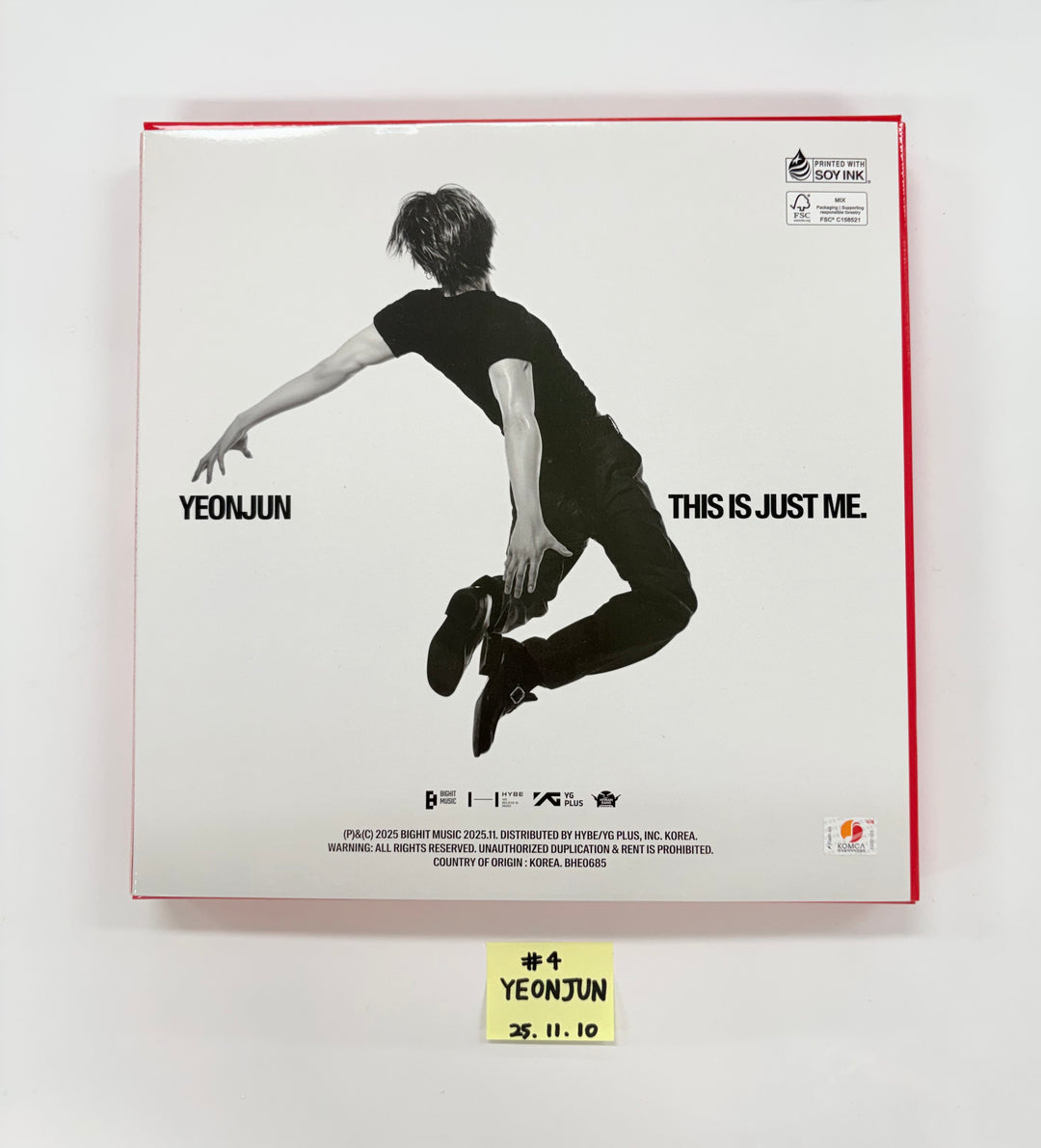 MIYEON (of I-dle) "MY, Lover", AHOF "The Passage", YEONJUN "NO LABELS: PART 01", &TEAM "Back to Life", U-KNOW "I-KNOW" - Hand Autographed(Signed) Promo Album [25.11.10]