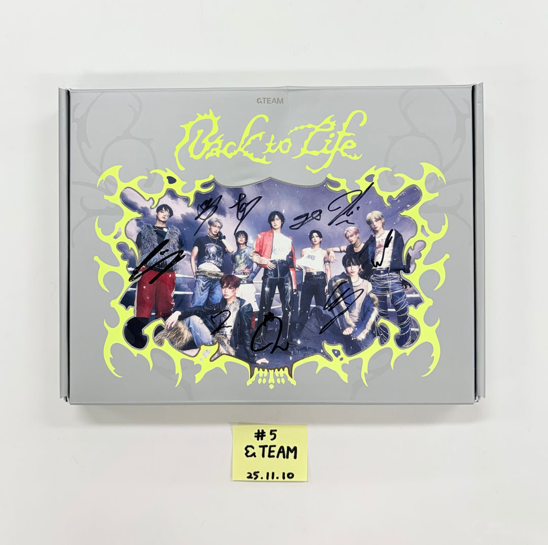 MIYEON (of I-dle) "MY, Lover", AHOF "The Passage", YEONJUN "NO LABELS: PART 01", &TEAM "Back to Life", U-KNOW "I-KNOW" - Hand Autographed(Signed) Promo Album [25.11.10]