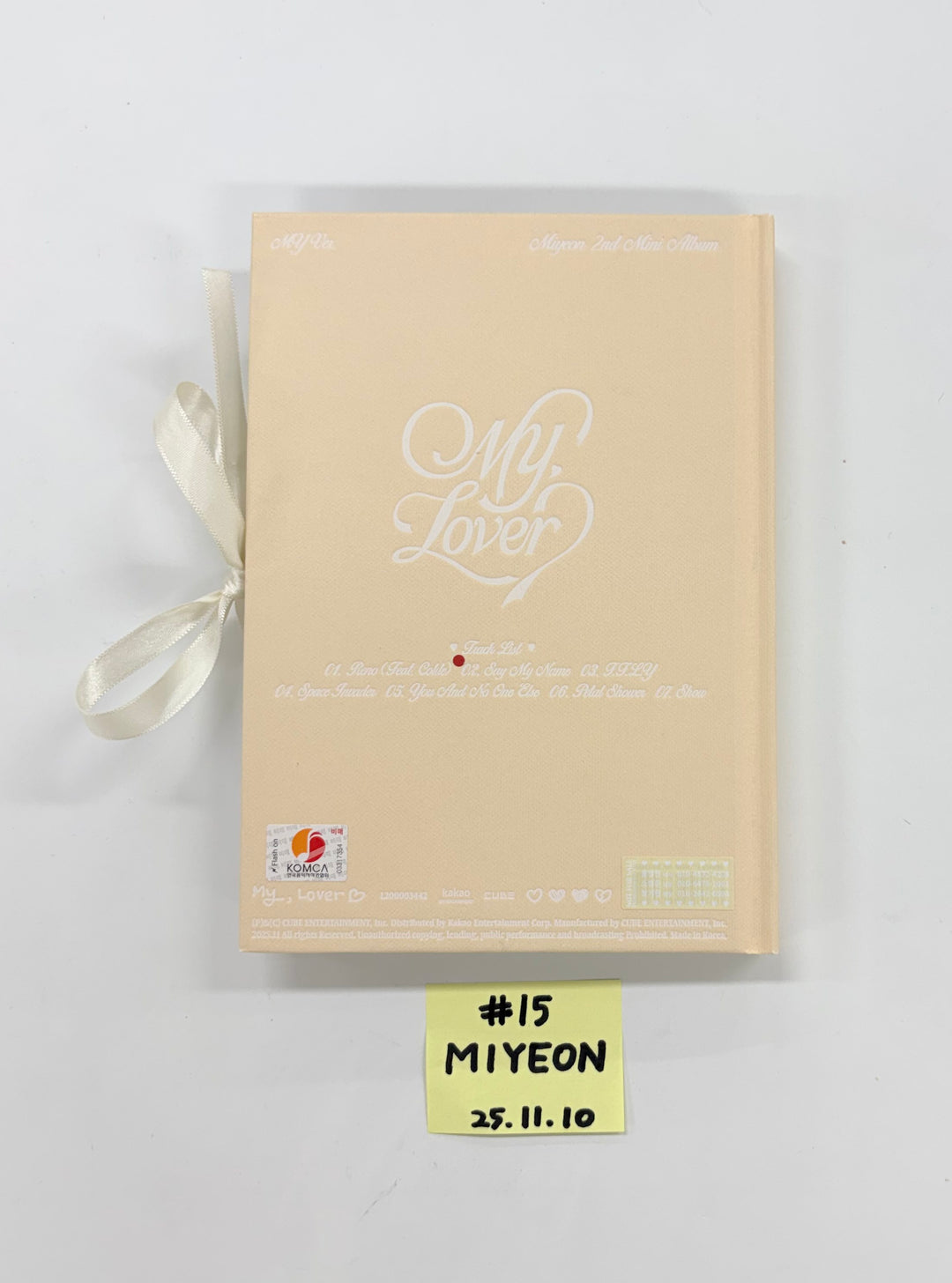 MIYEON (of I-dle) "MY, Lover", AHOF "The Passage", YEONJUN "NO LABELS: PART 01", &TEAM "Back to Life", U-KNOW "I-KNOW" - Hand Autographed(Signed) Promo Album [25.11.10]