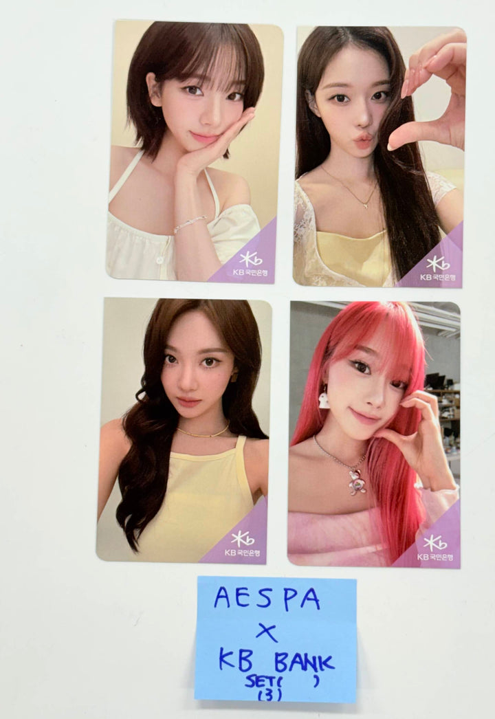 Aespa - KB Bank Event Photocards Set (4EA) [25.11.12]
