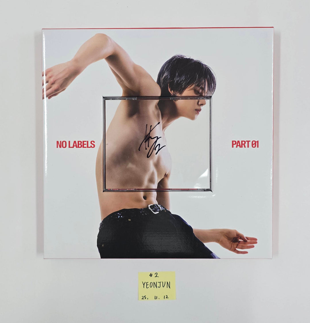 YEONJUN (Of TXT) "NO LABELS: PART 01" - Hand Autographed(Signed) Promo Album [25.11.12]