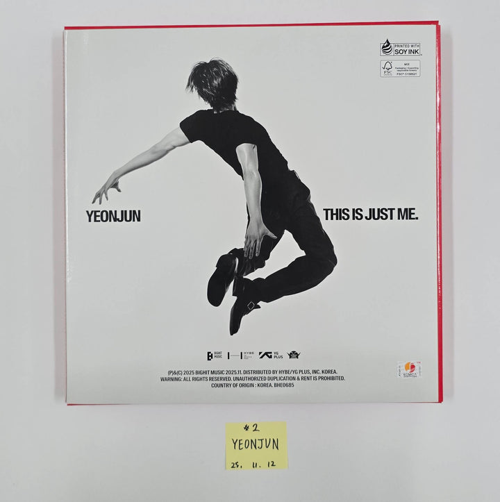 YEONJUN (Of TXT) "NO LABELS: PART 01" - Hand Autographed(Signed) Promo Album [25.11.12]