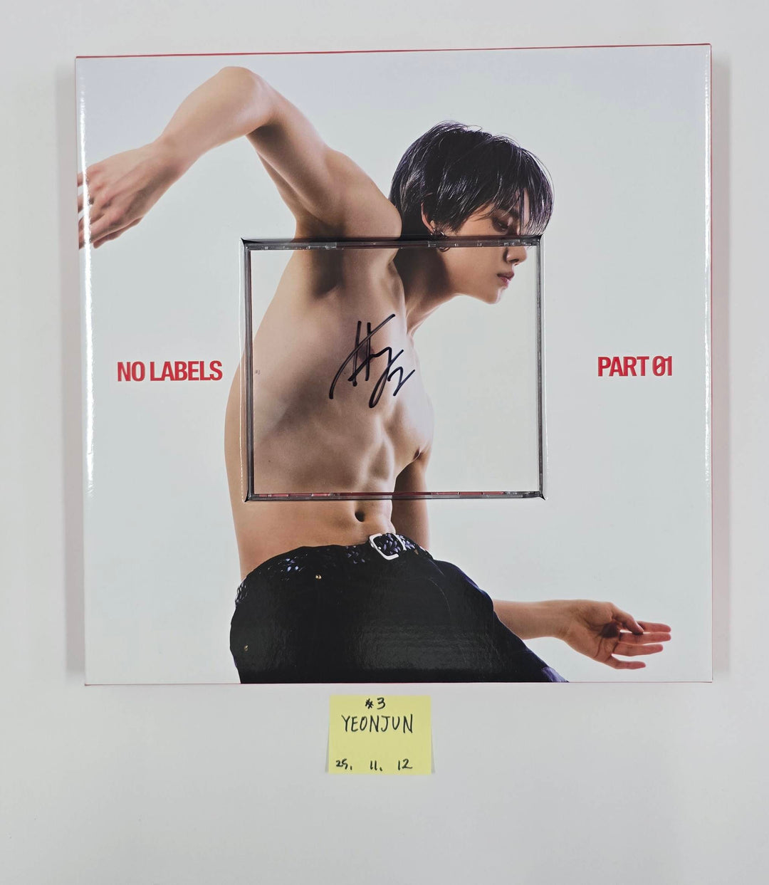 YEONJUN (Of TXT) "NO LABELS: PART 01" - Hand Autographed(Signed) Promo Album [25.11.12]