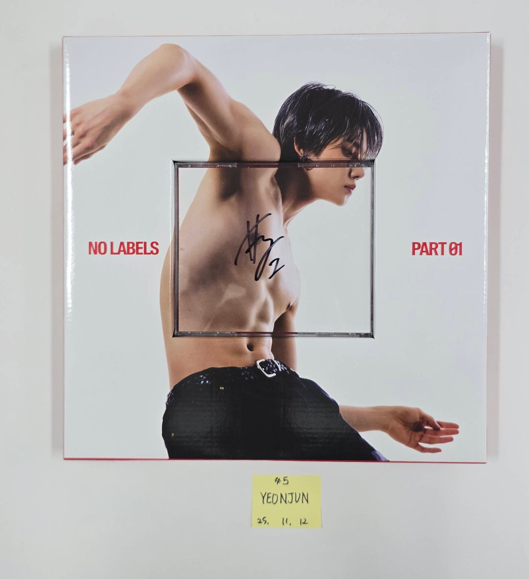 YEONJUN (Of TXT) "NO LABELS: PART 01" - Hand Autographed(Signed) Promo Album [25.11.12]