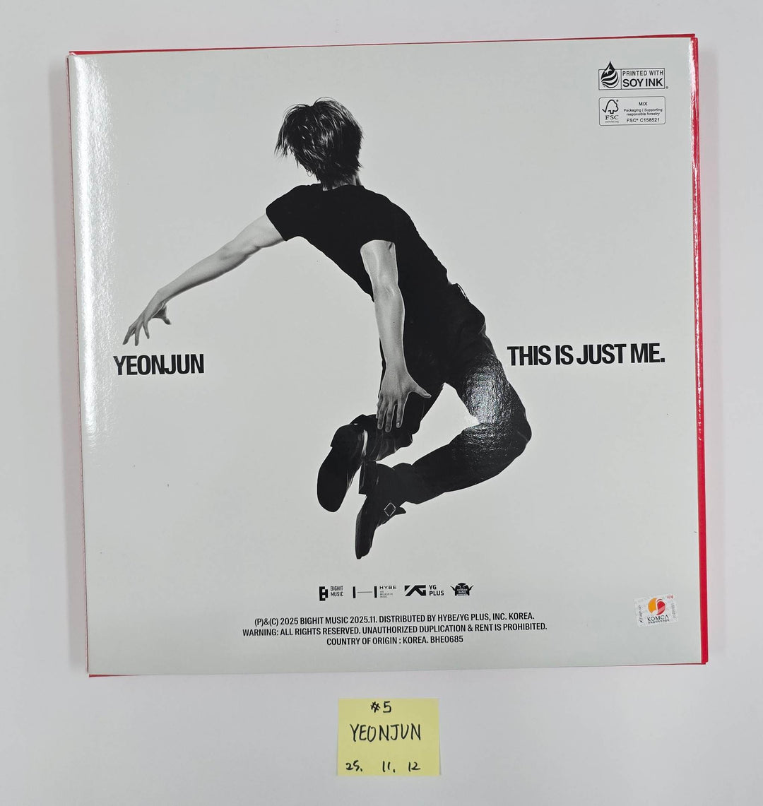 YEONJUN (Of TXT) "NO LABELS: PART 01" - Hand Autographed(Signed) Promo Album [25.11.12]