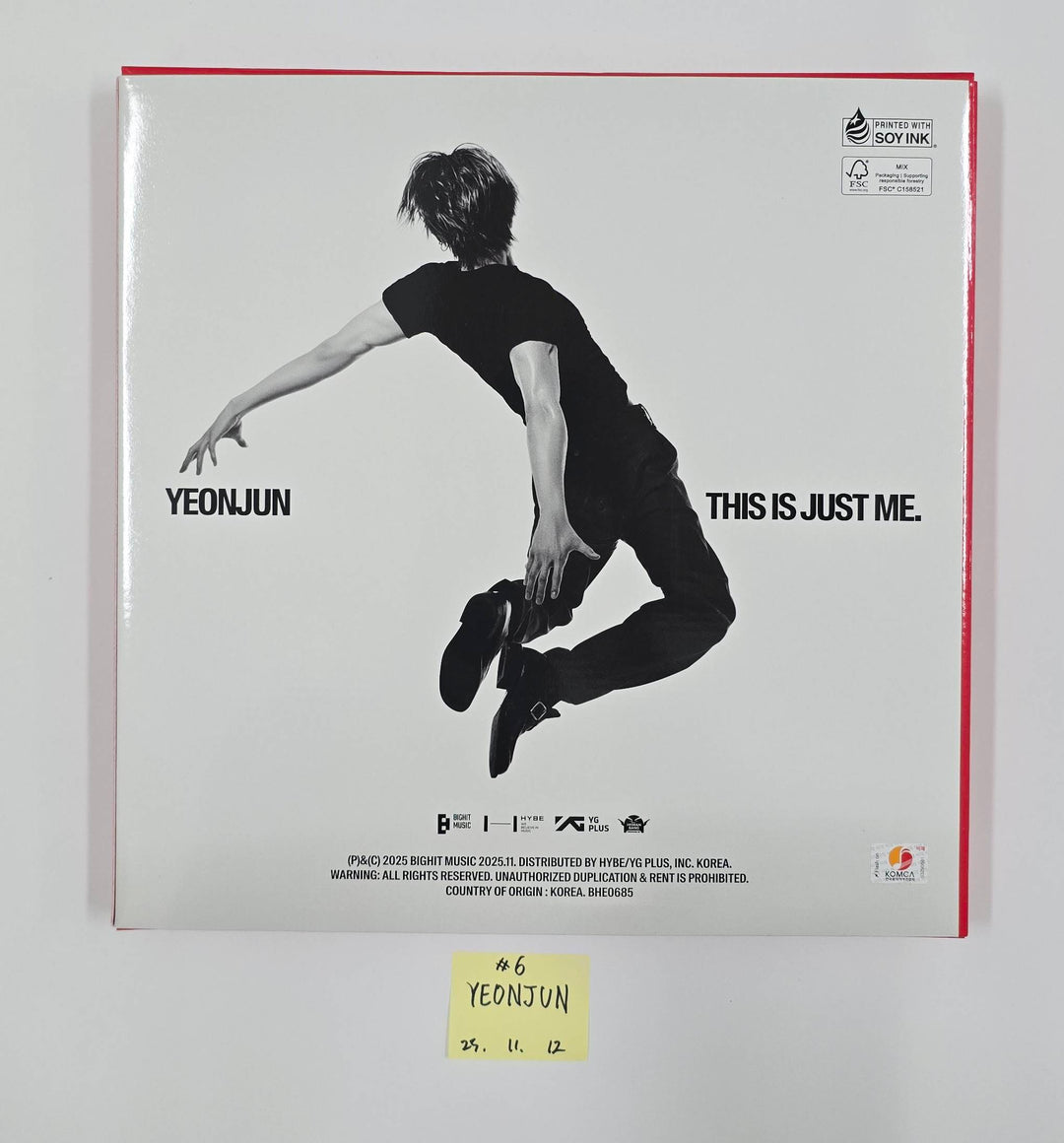 YEONJUN (Of TXT) "NO LABELS: PART 01" - Hand Autographed(Signed) Promo Album [25.11.12]