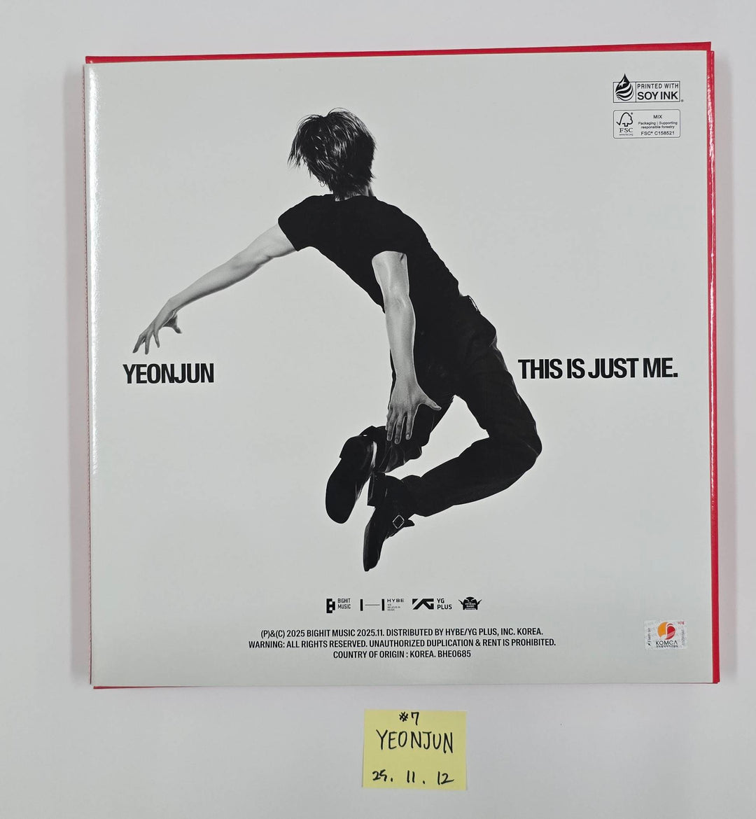 YEONJUN (Of TXT) "NO LABELS: PART 01" - Hand Autographed(Signed) Promo Album [25.11.12]