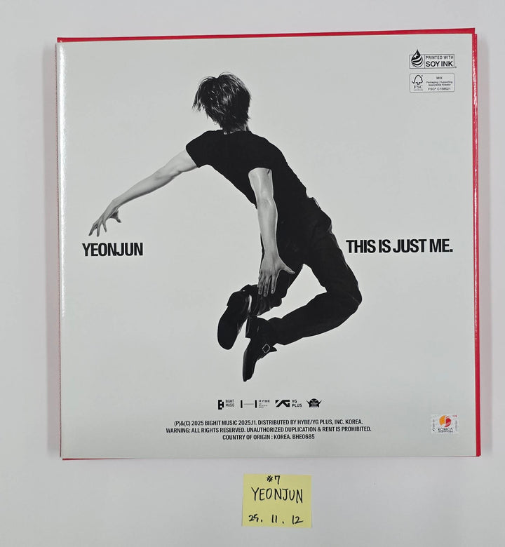 YEONJUN (Of TXT) "NO LABELS: PART 01" - Hand Autographed(Signed) Promo Album [25.11.12]