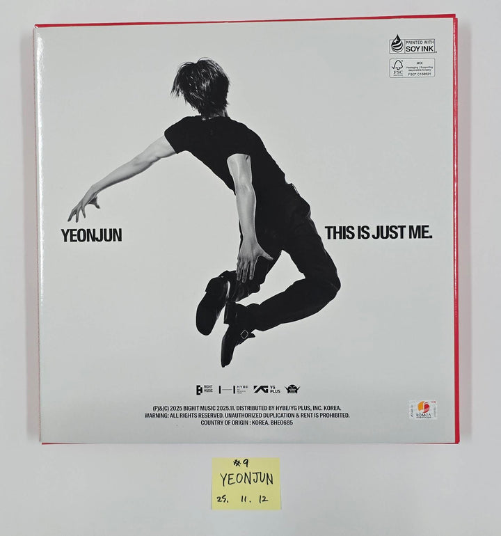 YEONJUN (Of TXT) "NO LABELS: PART 01" - Hand Autographed(Signed) Promo Album [25.11.12]