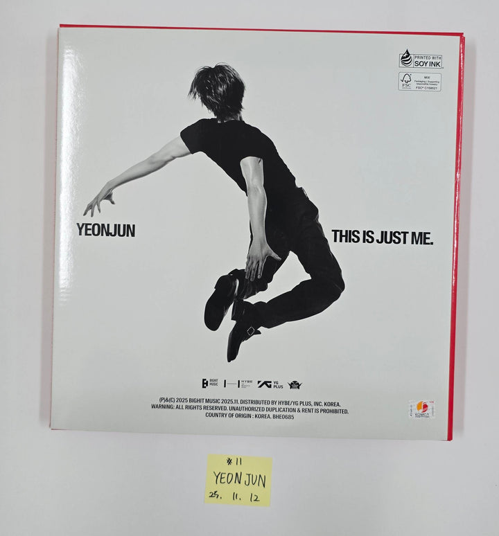 YEONJUN (Of TXT) "NO LABELS: PART 01" - Hand Autographed(Signed) Promo Album [25.11.12]