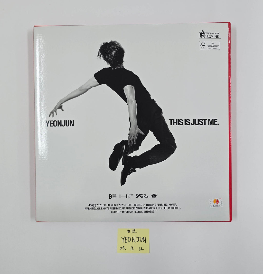 YEONJUN (Of TXT) "NO LABELS: PART 01" - Hand Autographed(Signed) Promo Album [25.11.12]