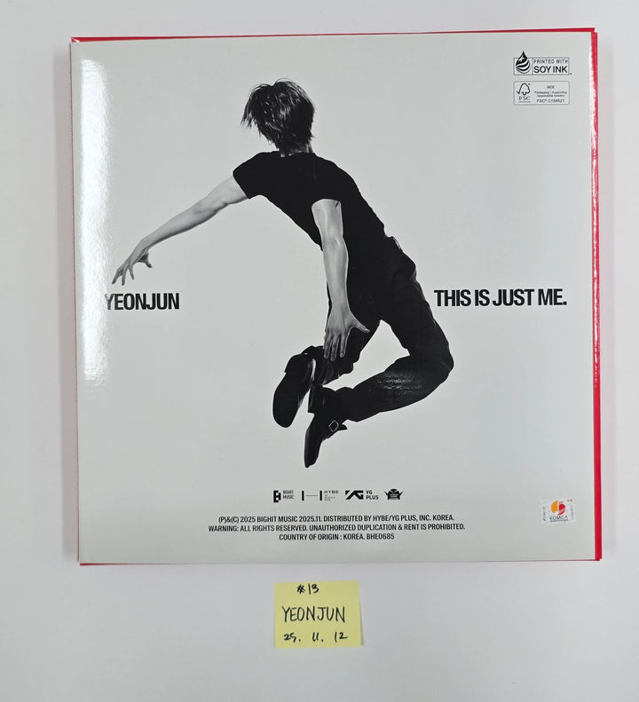 YEONJUN (Of TXT) "NO LABELS: PART 01" - Hand Autographed(Signed) Promo Album [25.11.12]