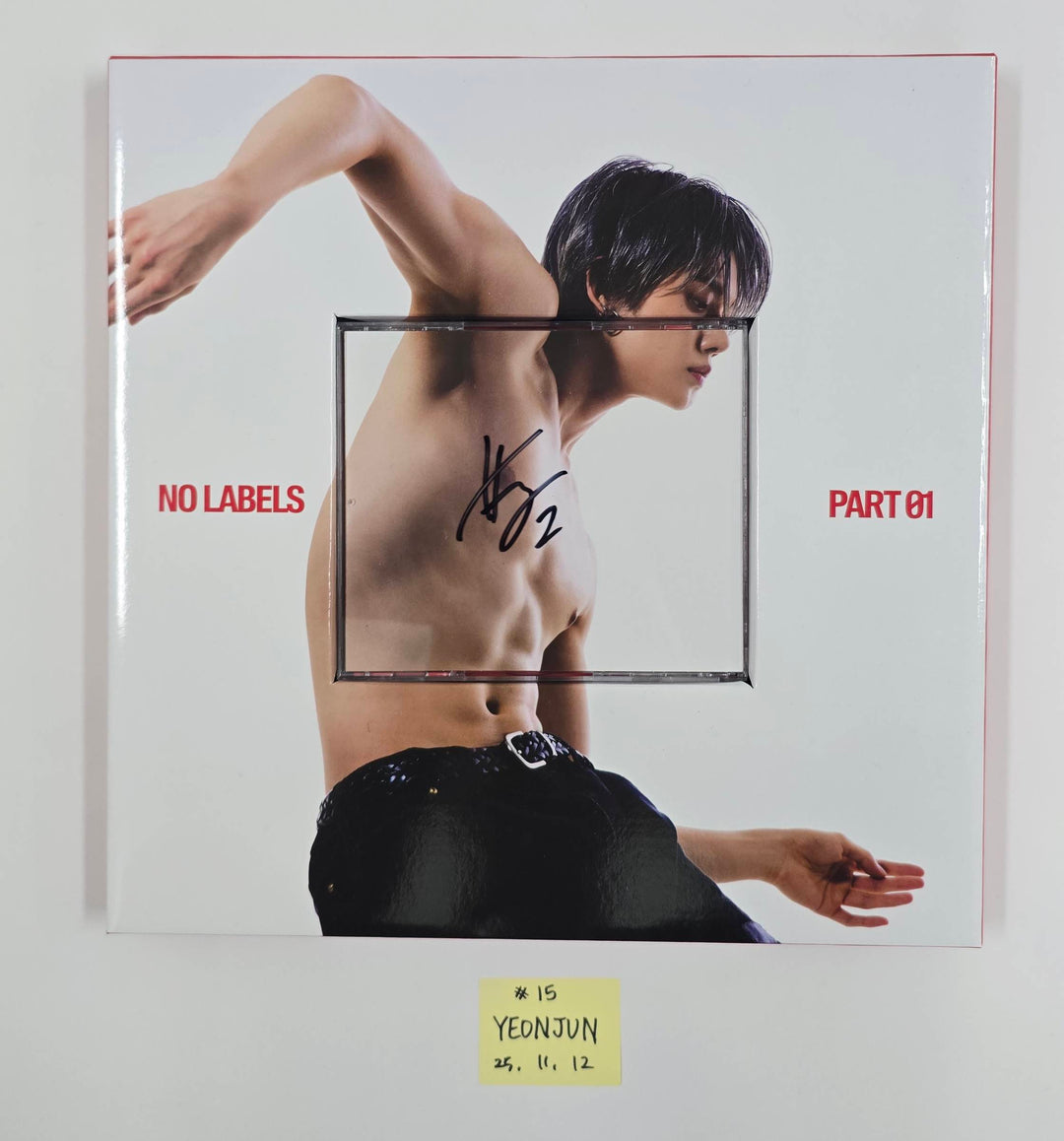 YEONJUN (Of TXT) "NO LABELS: PART 01" - Hand Autographed(Signed) Promo Album [25.11.12]