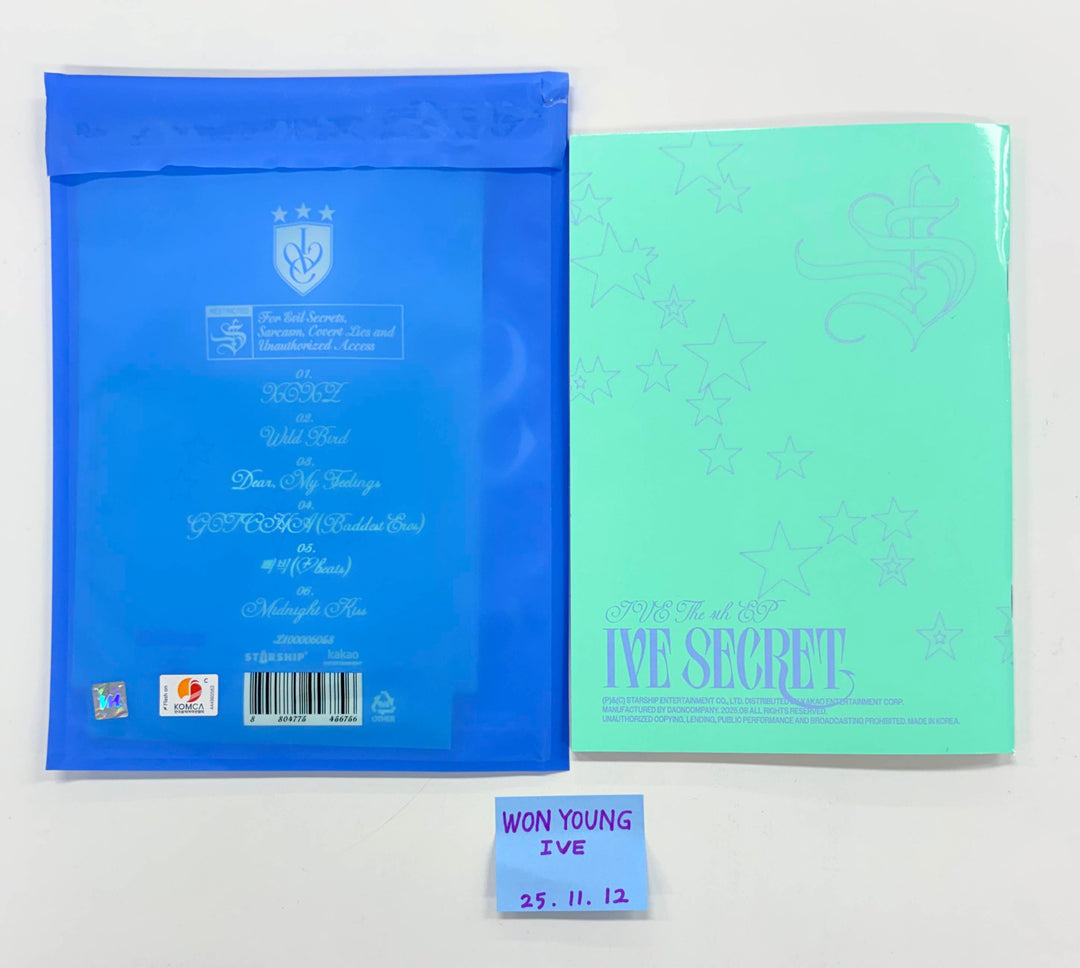 Wonyoung (Of IVE) "IVE SECRET" - Hand Autographed(Signed) Album [25.11.12]
