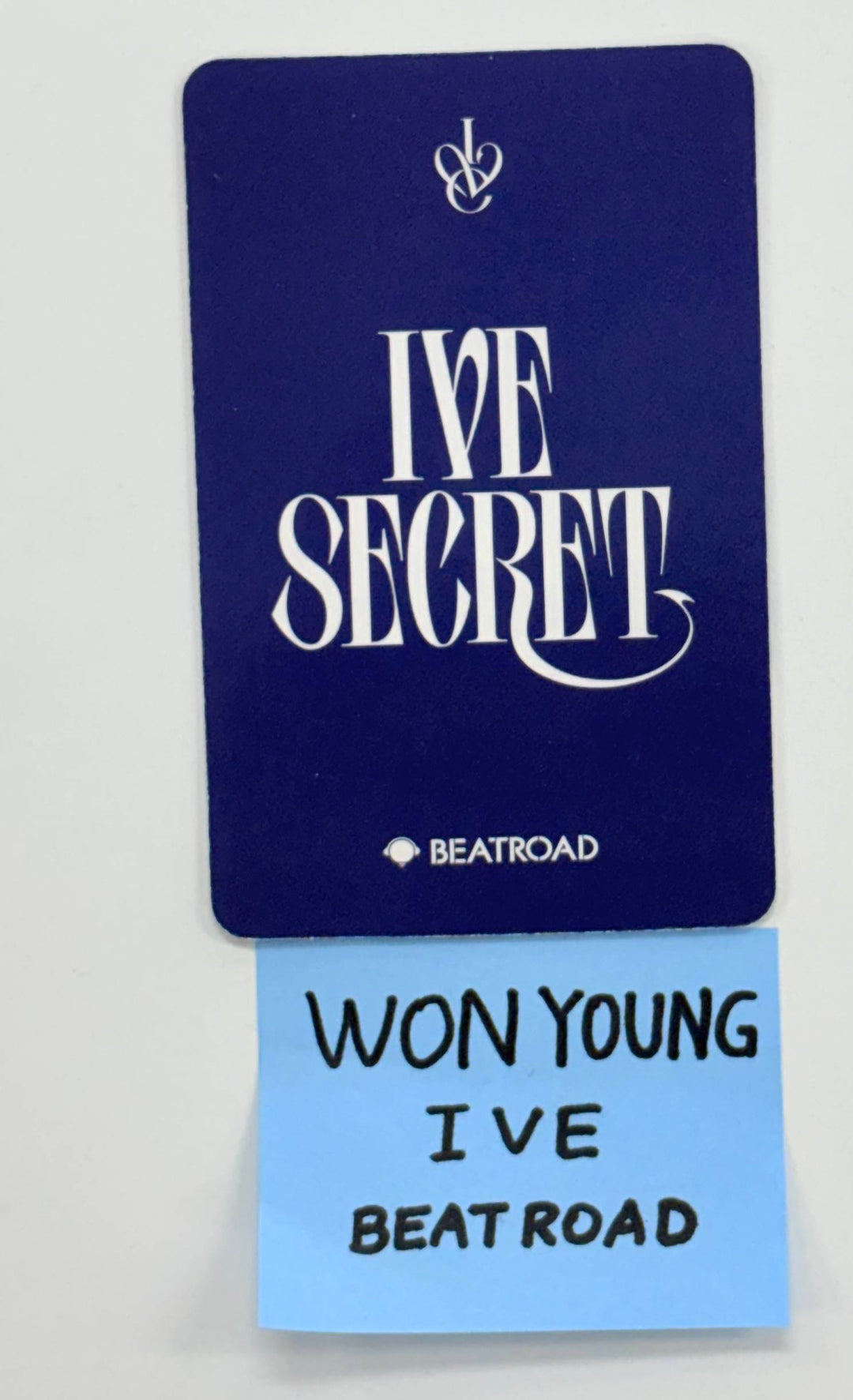Wonyoung (Of IVE) "IVE SECRET" - Hand Autographed(Signed) Photocard [25.11.12]