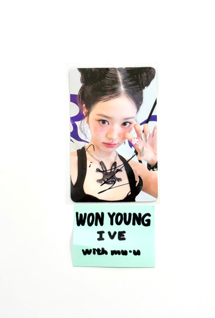 Wonyoung (Of IVE) "IVE SECRET" - Hand Autographed(Signed) Photocard [25.11.13]