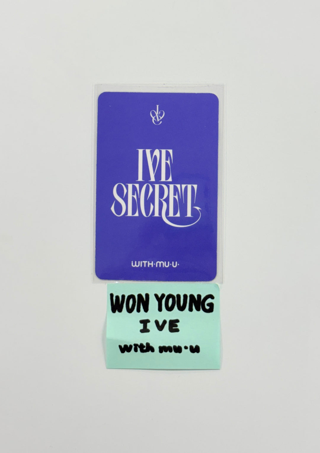 Wonyoung (Of IVE) "IVE SECRET" - Hand Autographed(Signed) Photocard [25.11.13]