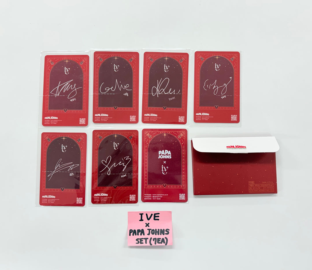 IVE - IVE X Papa John's Pizza Event Photocards Set (7EA) [25.11.17]