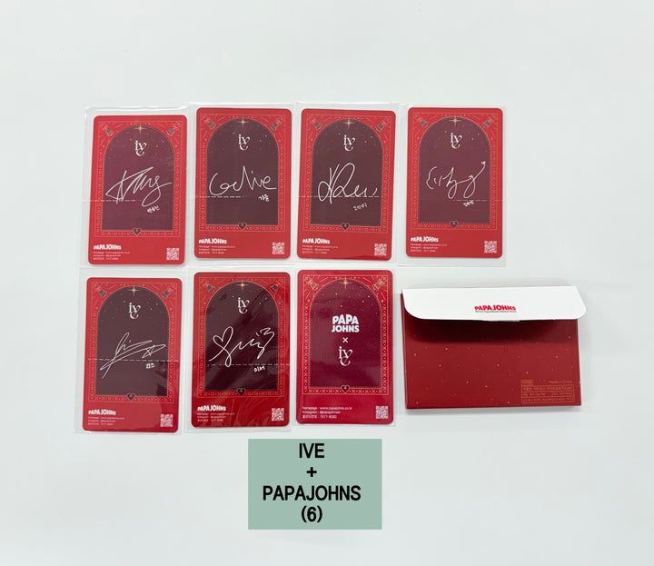 IVE - IVE X Papa John's Pizza Event Photocards Set (7EA) [25.12.03]
