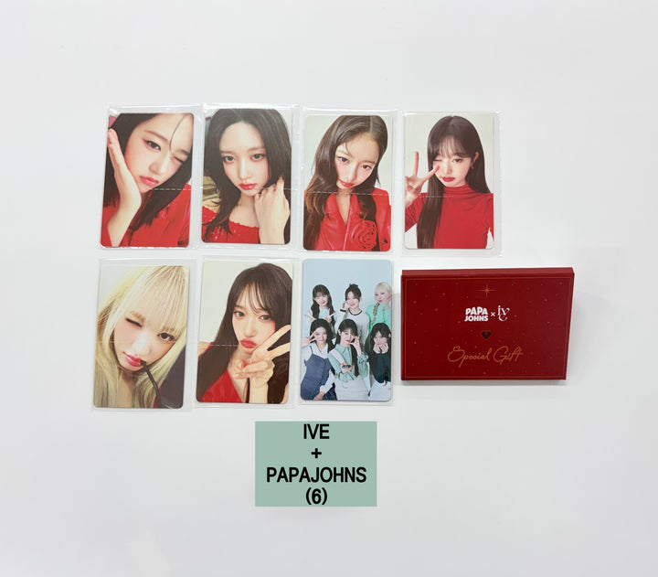 IVE - IVE X Papa John's Pizza Event Photocards Set (7EA) [25.12.03]