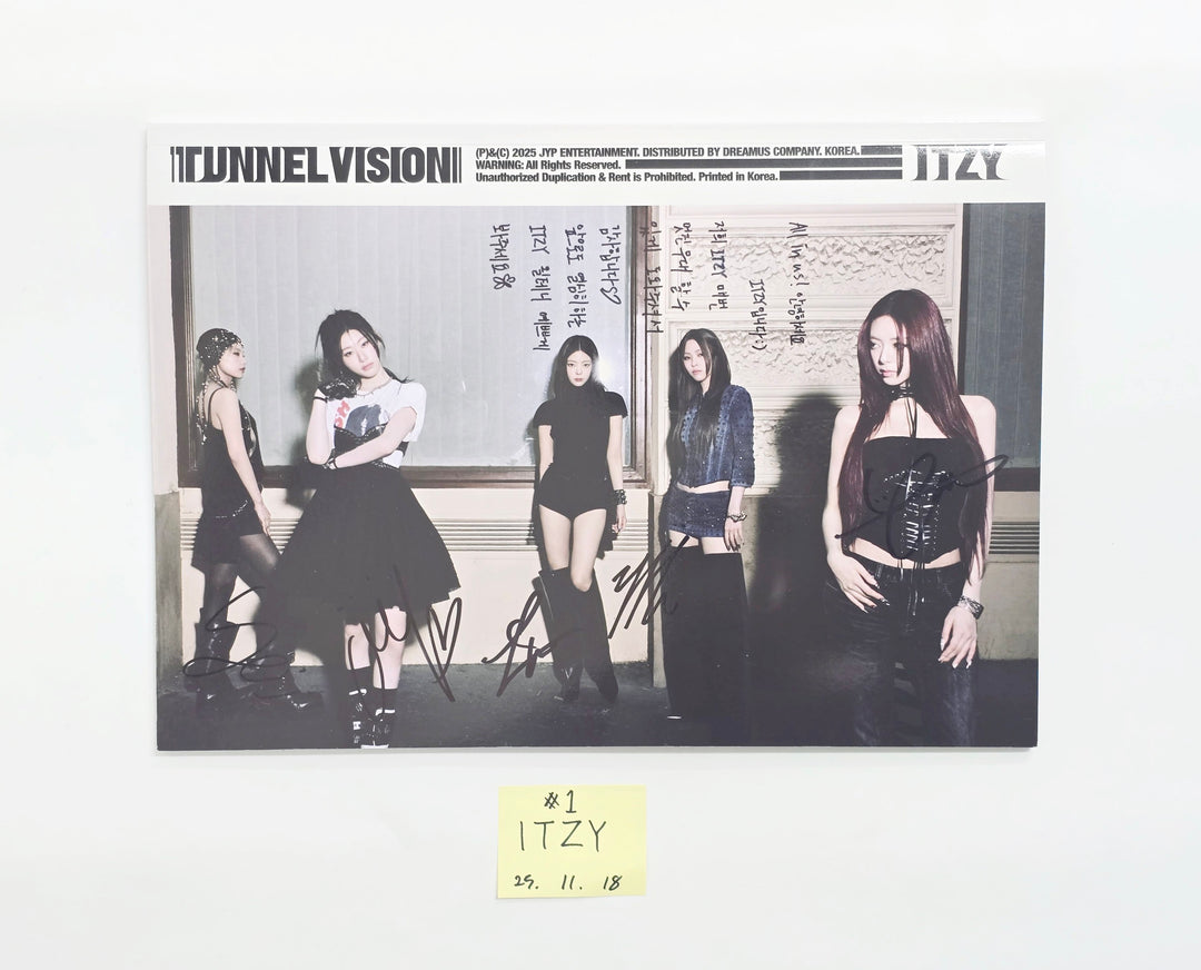 ITZY "TUNNEL VISION" - Hand Autographed(Signed) Promo Album [25.11.18]