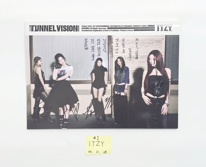 ITZY "TUNNEL VISION" - Hand Autographed(Signed) Promo Album [25.11.18]