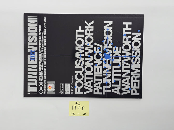 ITZY "TUNNEL VISION" - Hand Autographed(Signed) Promo Album [25.11.18]