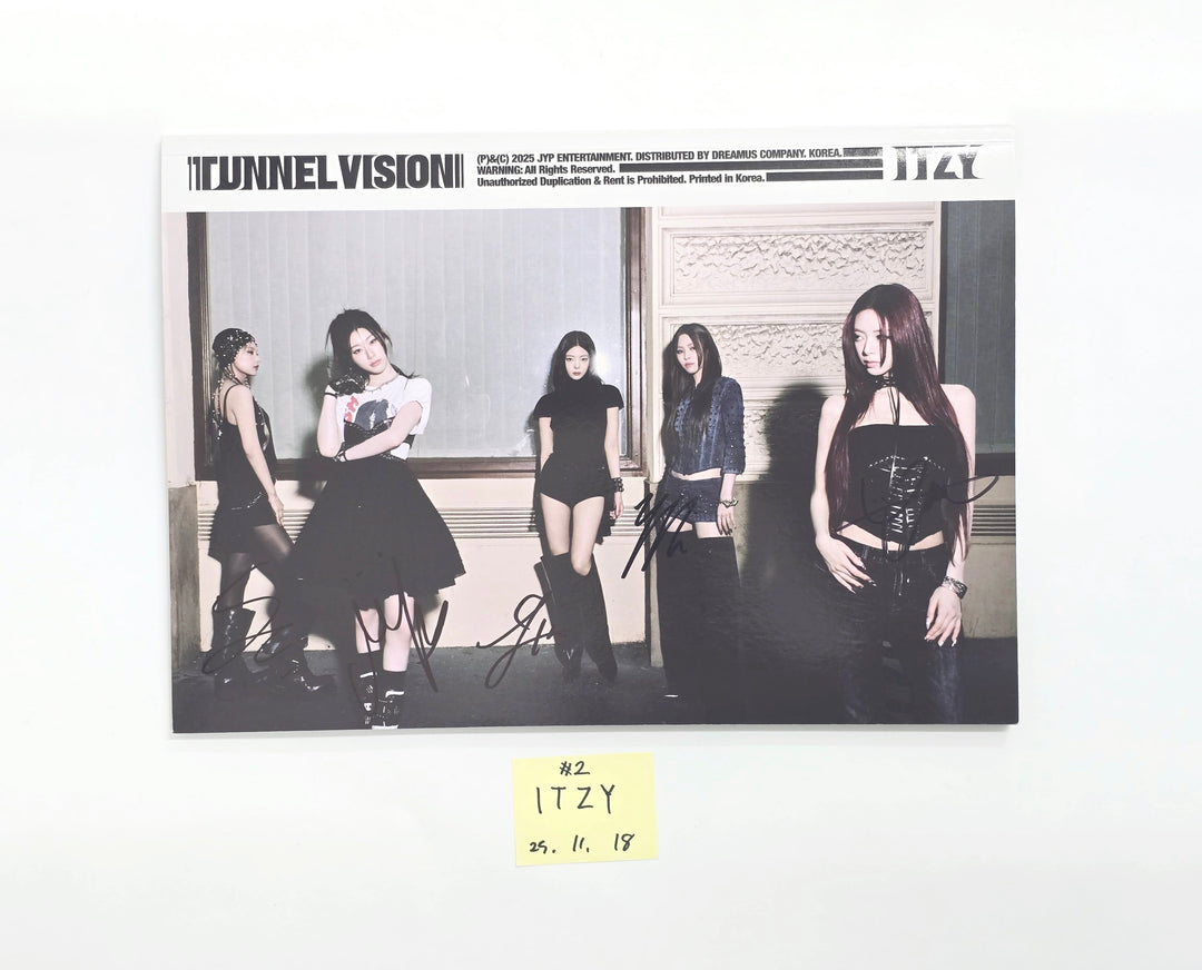 ITZY "TUNNEL VISION" - Hand Autographed(Signed) Promo Album [25.11.18]