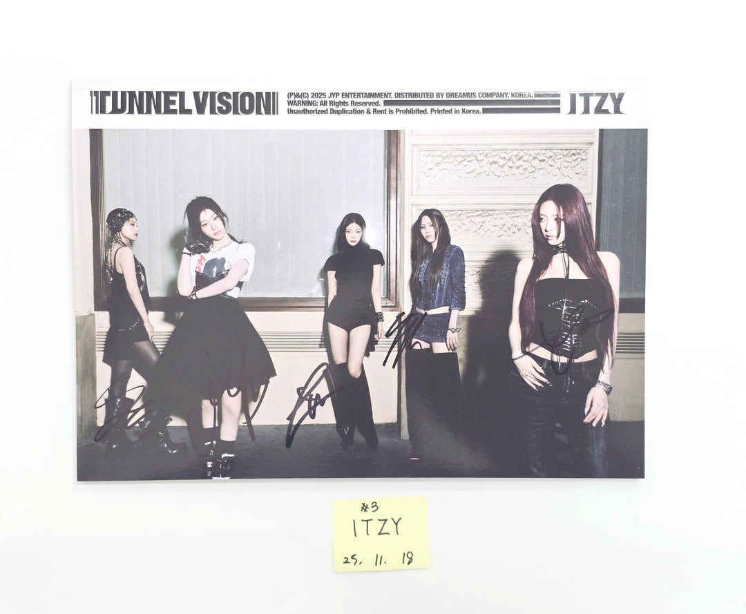 ITZY "TUNNEL VISION" - Hand Autographed(Signed) Promo Album [25.11.18]