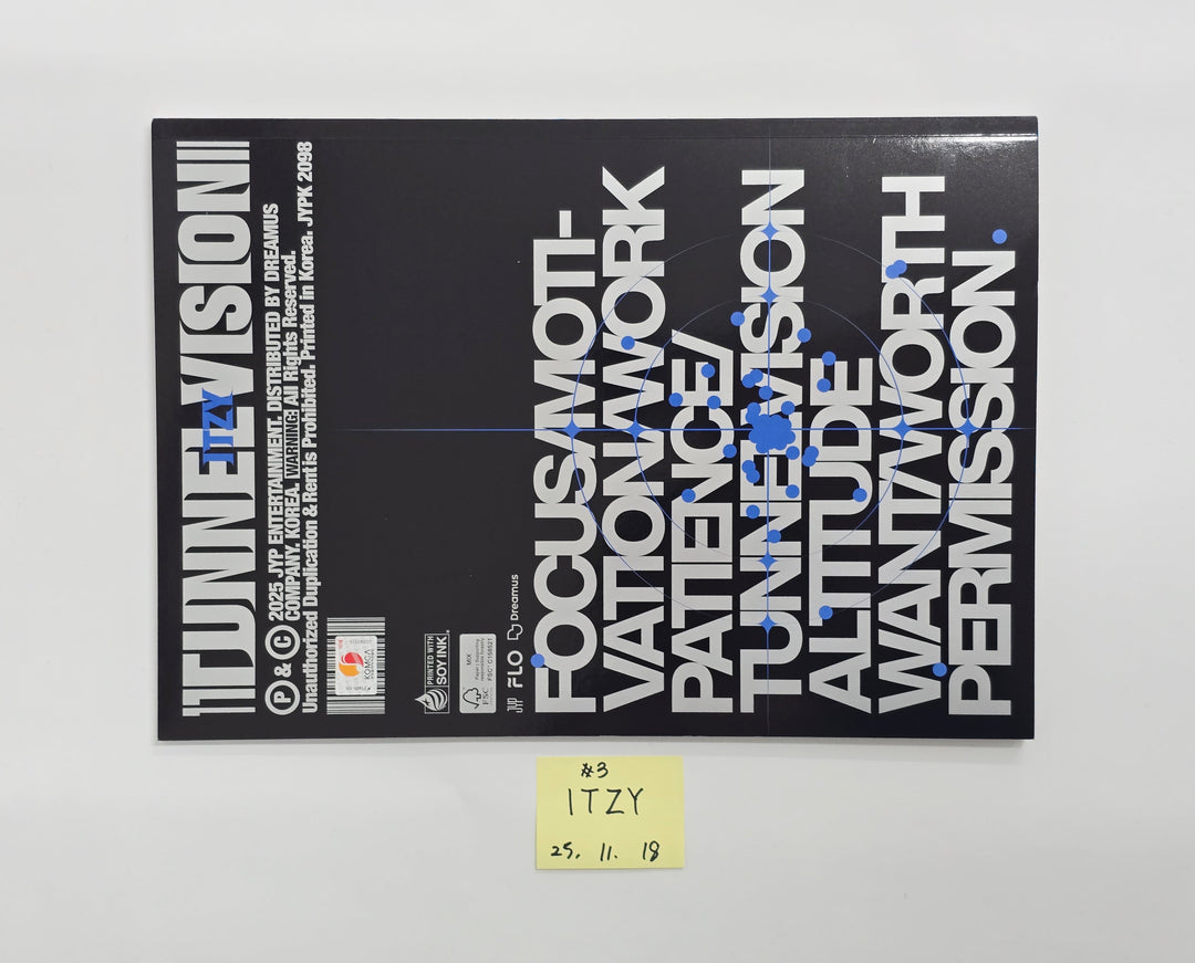 ITZY "TUNNEL VISION" - Hand Autographed(Signed) Promo Album [25.11.18]