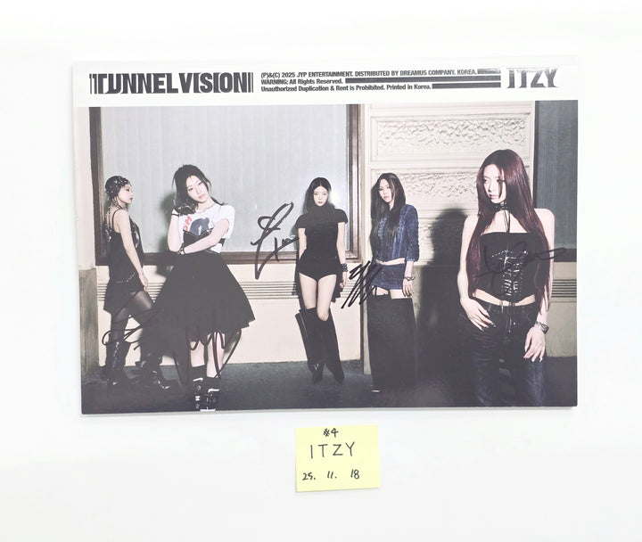 ITZY "TUNNEL VISION" - Hand Autographed(Signed) Promo Album [25.11.18]