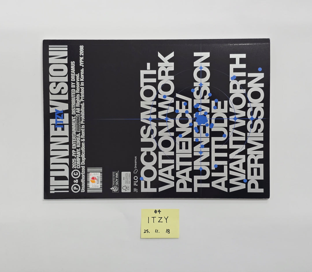 ITZY "TUNNEL VISION" - Hand Autographed(Signed) Promo Album [25.11.18]