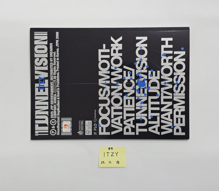 ITZY "TUNNEL VISION" - Hand Autographed(Signed) Promo Album [25.11.18]