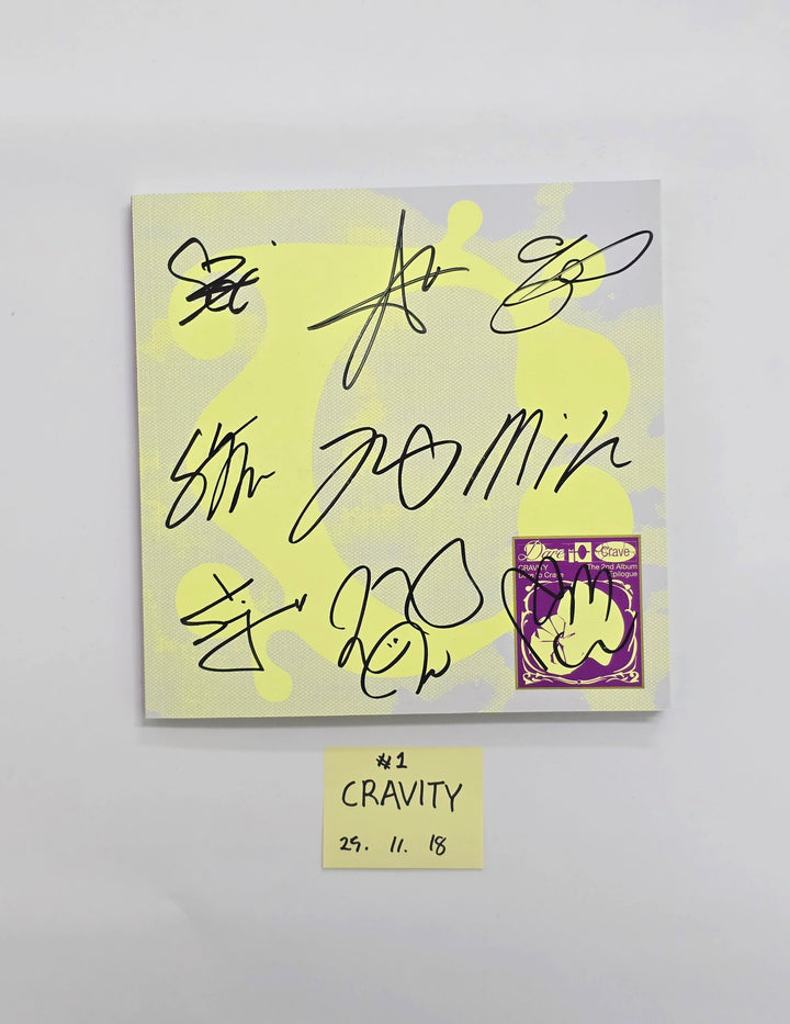 CRAVITY "Dare to Crave : Epilogue" - Hand Autographed(Signed) Promo Album [25.11.18]