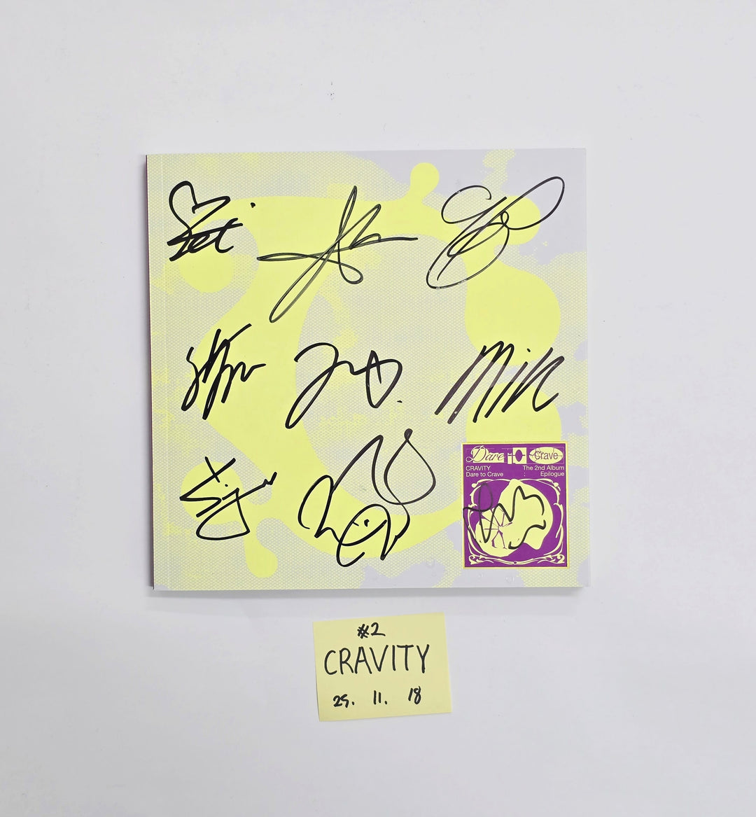 CRAVITY "Dare to Crave : Epilogue" - Hand Autographed(Signed) Promo Album [25.11.18]