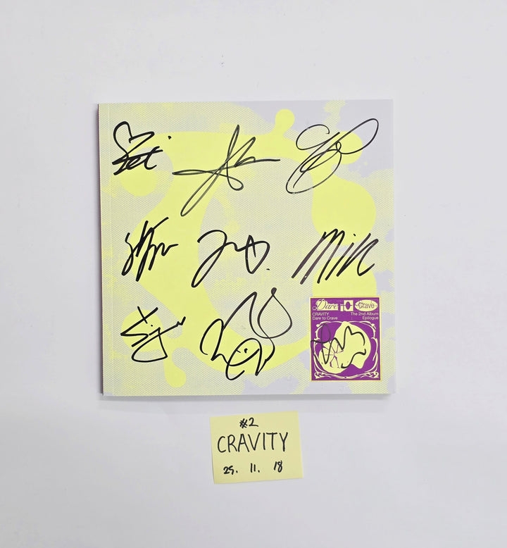 CRAVITY "Dare to Crave : Epilogue" - Hand Autographed(Signed) Promo Album [25.11.18]