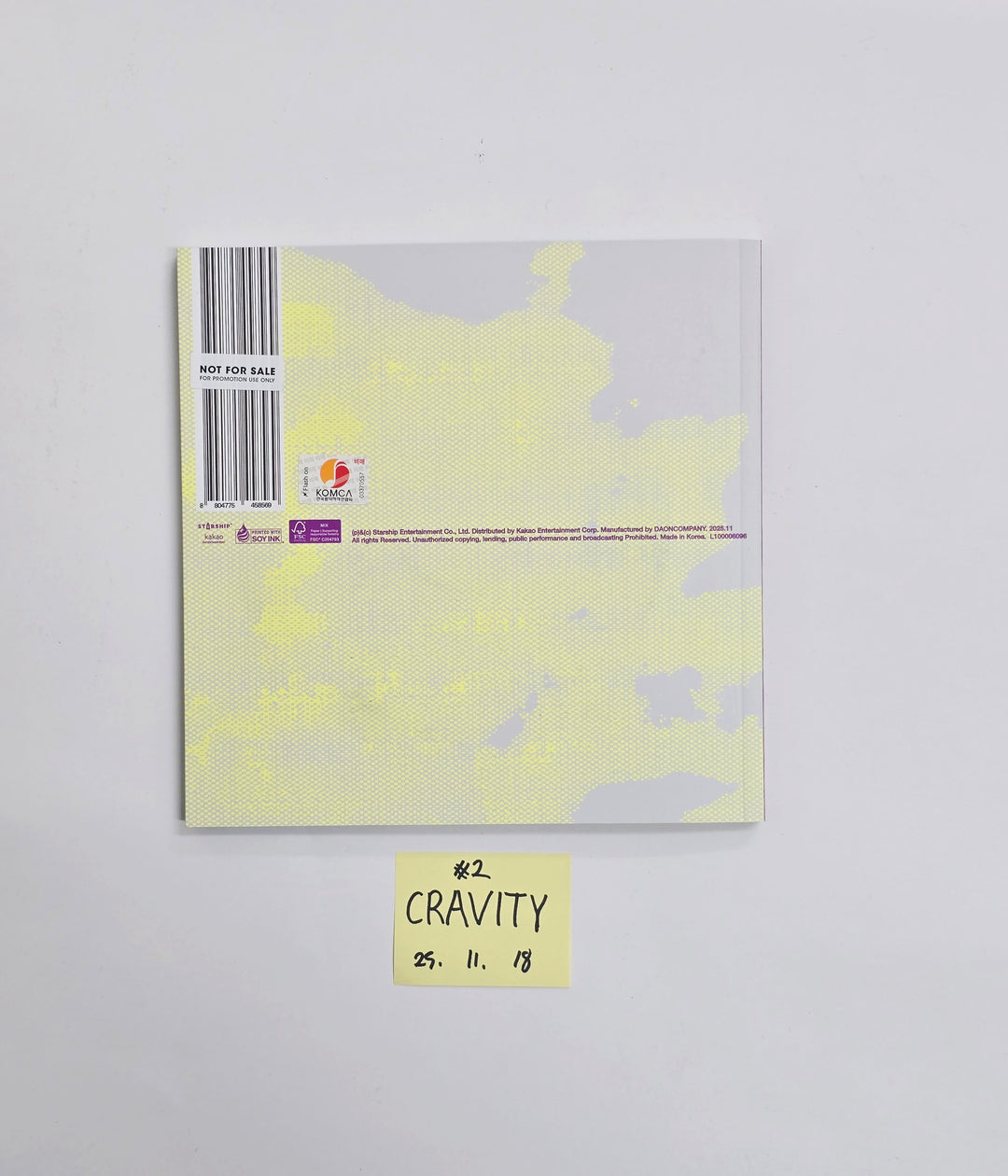 CRAVITY "Dare to Crave : Epilogue" - Hand Autographed(Signed) Promo Album [25.11.18]