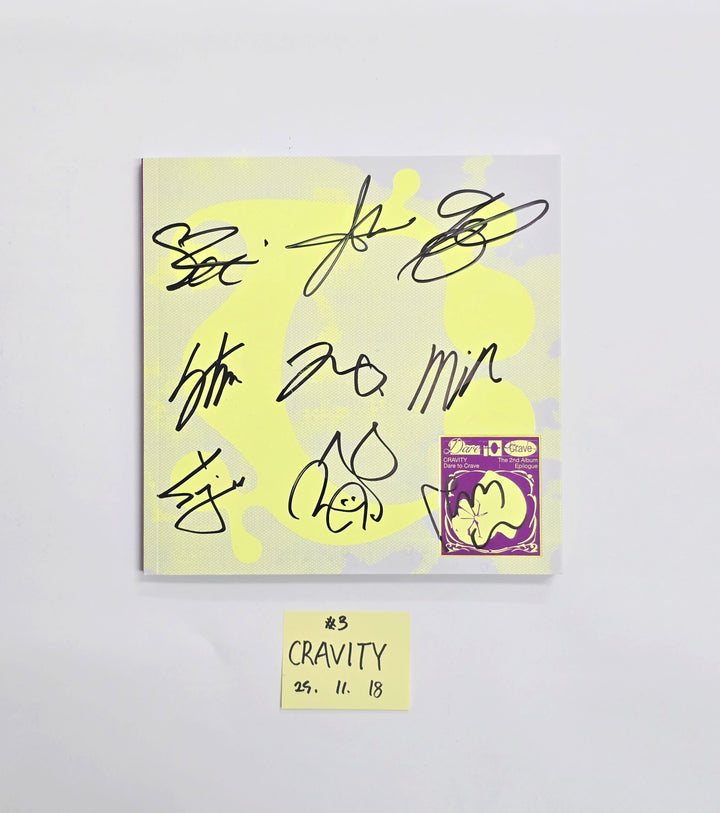 CRAVITY "Dare to Crave : Epilogue" - Hand Autographed(Signed) Promo Album [25.11.18]