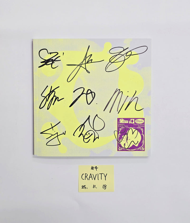 CRAVITY "Dare to Crave : Epilogue" - Hand Autographed(Signed) Promo Album [25.11.18]