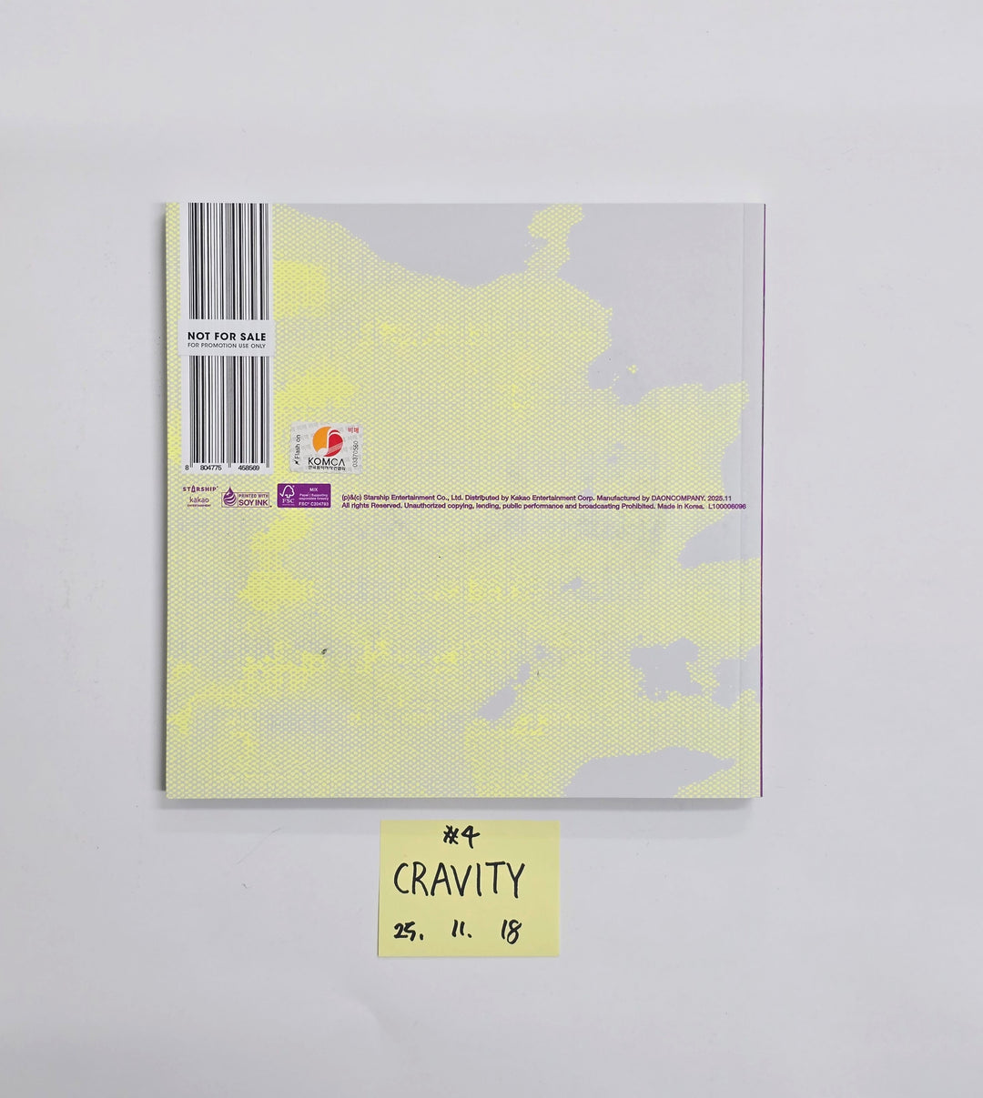 CRAVITY "Dare to Crave : Epilogue" - Hand Autographed(Signed) Promo Album [25.11.18]