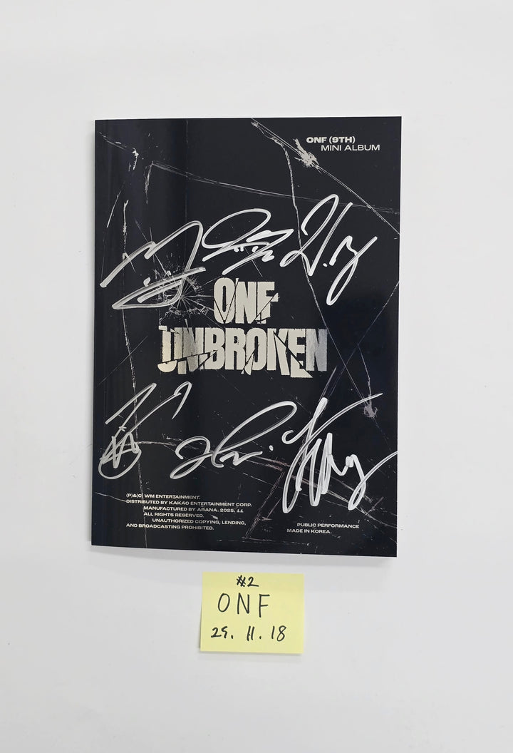 ONF "UNBROKEN" - Hand Autographed(Signed) Promo Album [25.11.18]