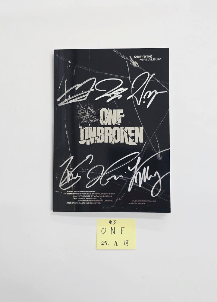 ONF "UNBROKEN" - Hand Autographed(Signed) Promo Album [25.11.18]
