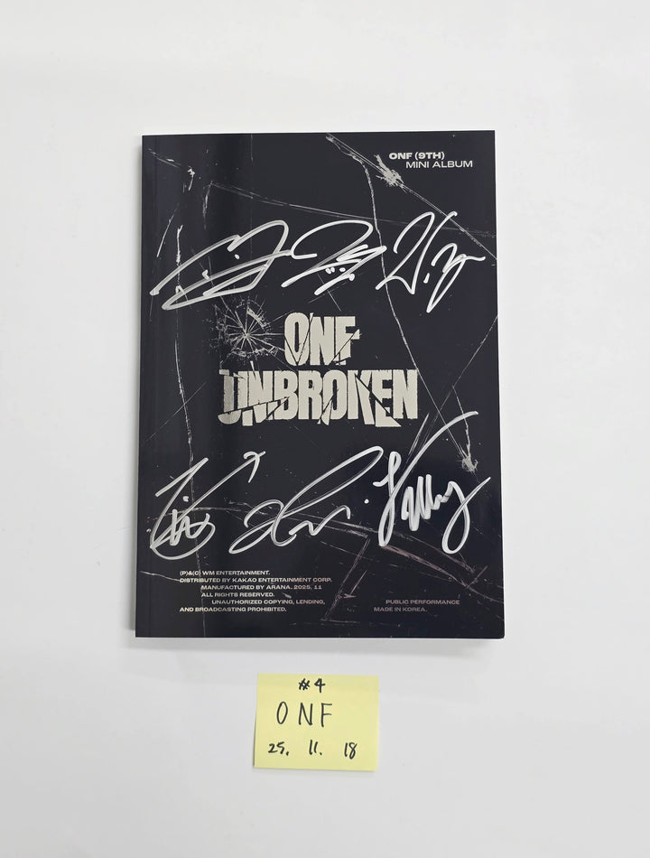 ONF "UNBROKEN" - Hand Autographed(Signed) Promo Album [25.11.18]